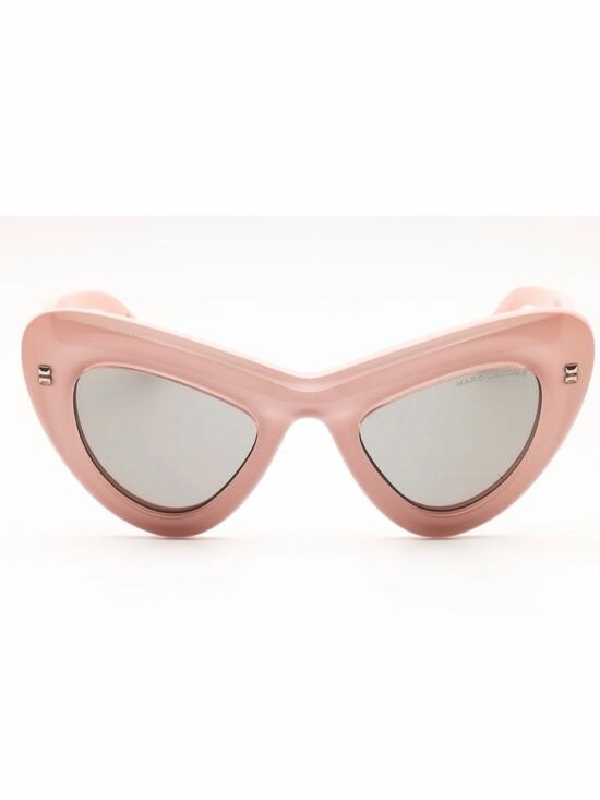 New Marc Jacobs MARC798/S 03DVIR Crystal Blush Pink Cat Eye Sunglasses Authentic
